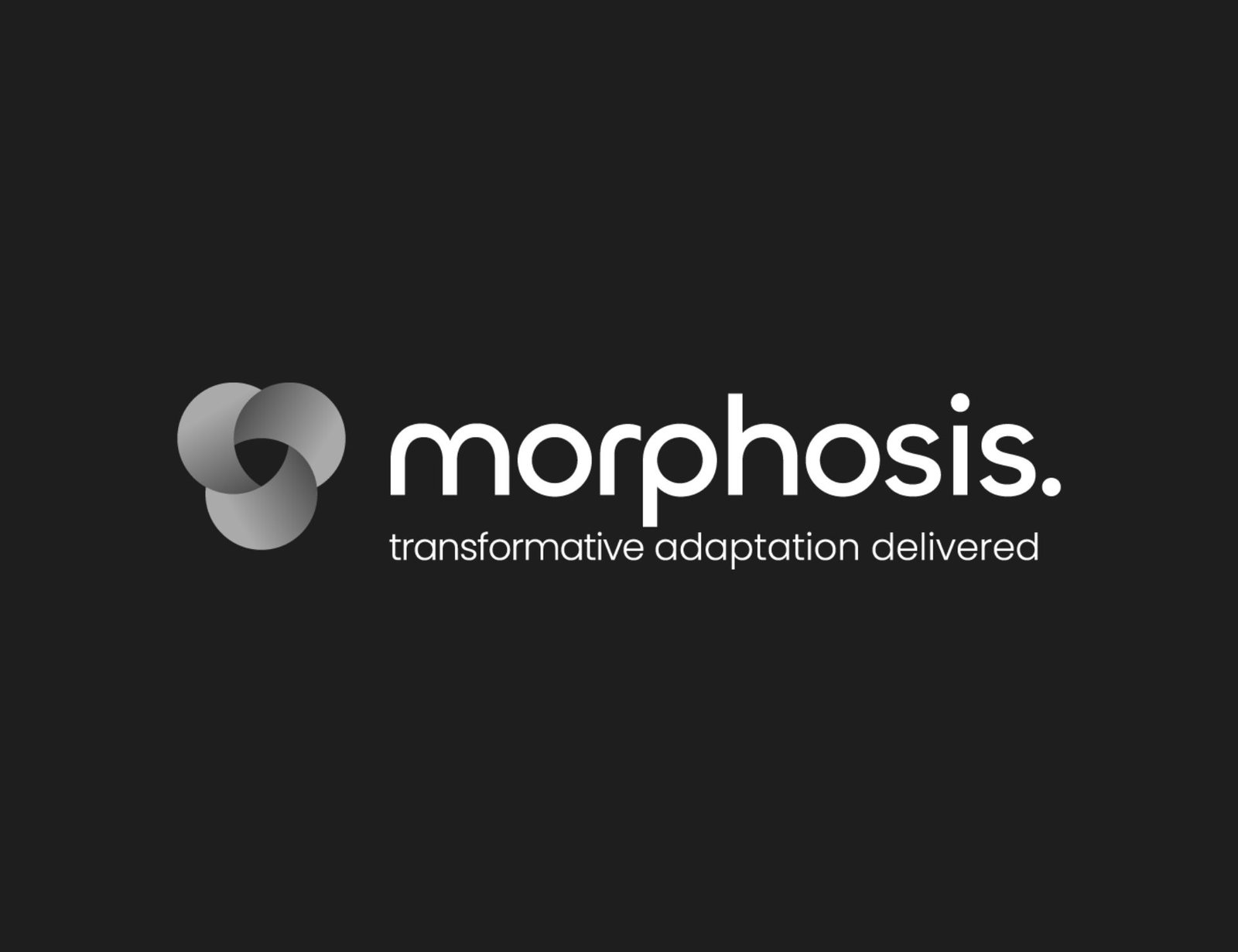 Morphosis Logo of Morphosis featuring an abstract circular design and the text "morphosis. transformative adaptation delivered" on a black background. Designed by Circular Design, a not-for-profit web design agency.